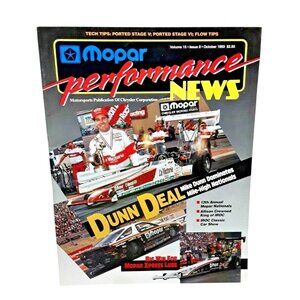 Mopar Performance News Oct 1993 Dodge Chrysler Racing NHRA Drag Racing